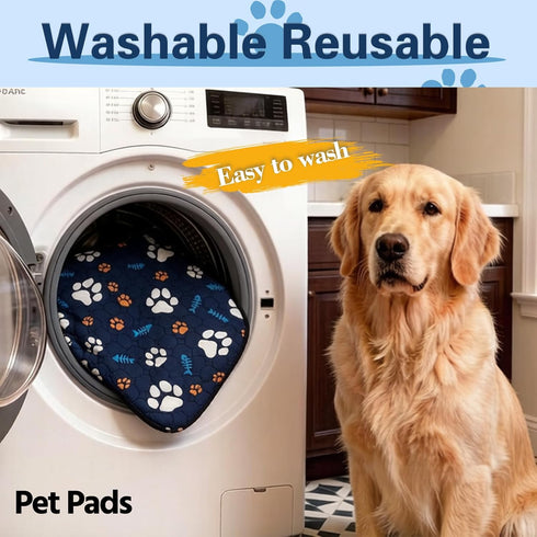 Soutng Holden (24x36in(2 Pack)) Washable Dog Pee Pads, Waterproof Training Mat, Non-Slip Super Absorbent Whelping Pad