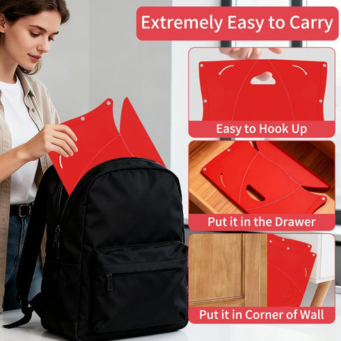 Luoweistar plastic Folding Stool Foldable Portable Stool fishing Lightweight Collapsable Folding Chair Footrest