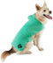 Bone Dry Pet Robe Collection - Embroidered Microfiber Bath Robe with Adjustable Closure for Dogs & Cats, Large, Aqua