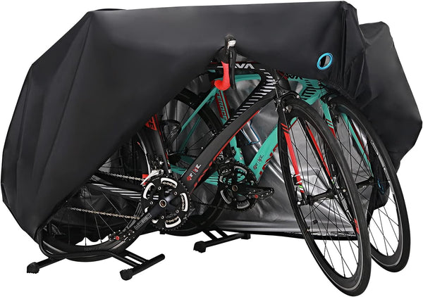 Waterproof Outdoor Bike Cover for 2-3 Bikes with Lock Hole for Mountain and Road Bikes