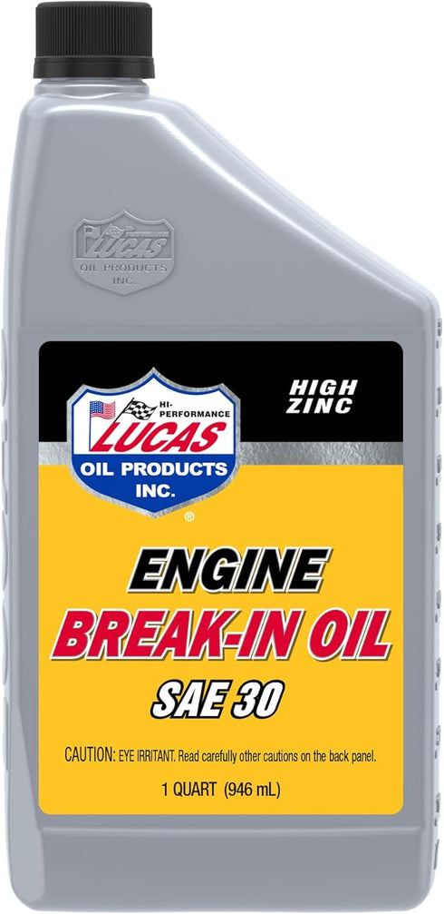 Lucas Oil 10630 Engine Break-In Oil SAE 30-1 Quart by Lucas Oil