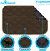 Paw Inspired Washable Padded Crate Mats for Dogs, 29” x 18” Pad, Leakproof Waterproof Bottom, Plush Pet Beds (Dark