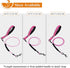 VIVAGLORY Chew Proof Dog Leash, 6FT, Pink, Soft Foam Reflective Padded Handle, Waterproof Non Chewable Metal Leash for