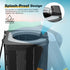 500 lbs, Camping Toilet - Upgraded soft toilet seat with urine Splash Guard, Folding Toilet with Detachable Paper