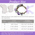 Pet Flower Collar with Adjustable Ribbon Small Dog Wedding Attire Wreath Bow Purple Cat Floral Collar Dog Flower Ring for Wedding Ceremony Small Dogs Cats Puppies Bunnies Grooming (L)