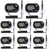 AEDIKO 8pcs Aquarium Thermometer LCD Digital Fish Tank Thermometer with Water-Resistant Sensor Probe