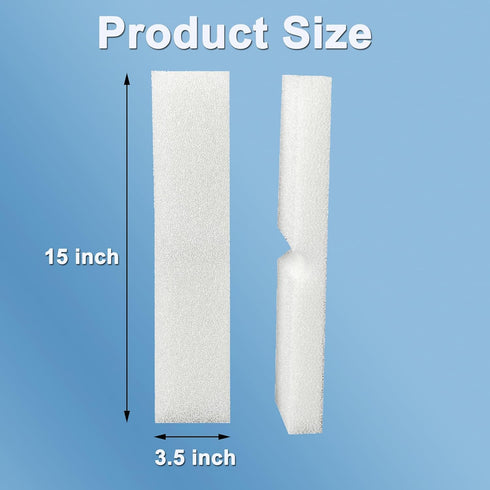 4 Pcs Foam Filter Pads for Fluval FX4 FX5 FX6 Canister Filter, Aquarium Bio Sponge Replacement