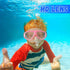 Flutesan Kids Swim Goggles 4 Packs with Nose Cover Diving Mask, Waterproof Clear Snorkel Goggle with Elastic Fabric