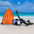 Snorkel Set with Anti-Fog Panoramic View Mask and Anti-Leak Dry Snorkel Tube | Snorkeling Gear for Adults with Kit Bag