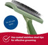 Coastal Dog Slicker Brush - Green Grooming & Shedding Brush for All Hair Types, 6.75'' x 4.25''