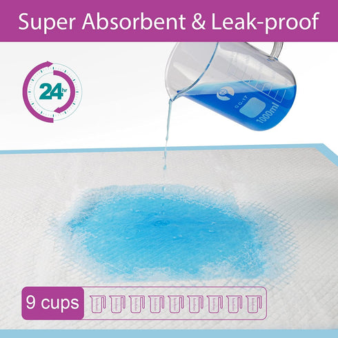 IMMCUTE 28"x34", (XLarge:28"*34"- 30 Dog Pee Pads Extra Large X-Large Training Puppy Pee Pads Super Absorbent