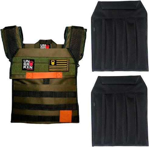 Unbrokenshop.com Sand Plates for Weight Vest, Adjustable and Portable for Fitness Exercise, Perfect Weights to Add to