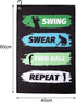 Golf Towel, Printed Golf Towels for Bags with Clip, Funny Golf Gifts for Men, Golfers, Birthday Gifts