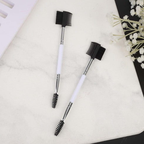 2PCS Double-Headed Dog Eye Comb, Soft Bristles for Tear Stain Removal and Pet Facial Grooming