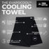Tough Outdoors Cooling Towel for Neck & Face, Ice Wrap & Sweat Rag for Camping, Gym, Yoga, Sports