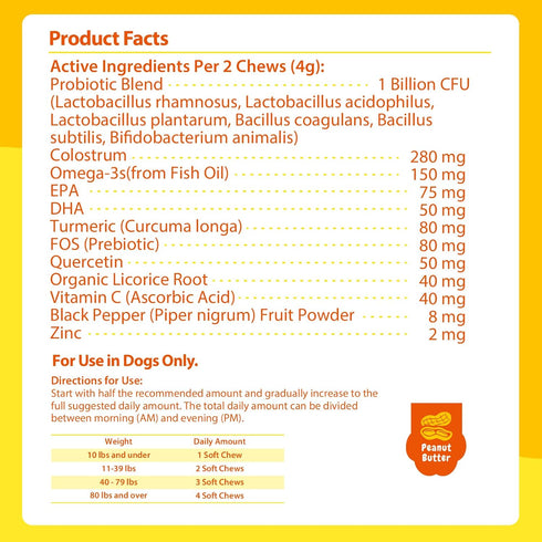 3 Immune 180ct) PENPEN Dog Allergy Relief Chews, Dog Itching Skin Relief, Omega for Dogs Itch Supplement, Relieve