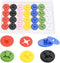 Voiluk 28pcs Running Bib Clips,Race bib Clips, Race Number Buckle Fixing System,Race bib
