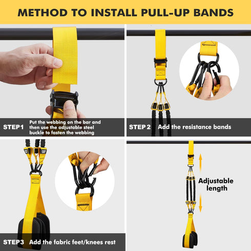Pull Up Assistance Bands, Heavy Duty Resistance Band for Strength Training with Adjustable Weight and Size
