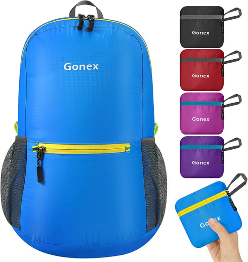 Gonex Ultra Lightweight Packable Backpack, 20L Daypack for Camping & Outdoor Travel