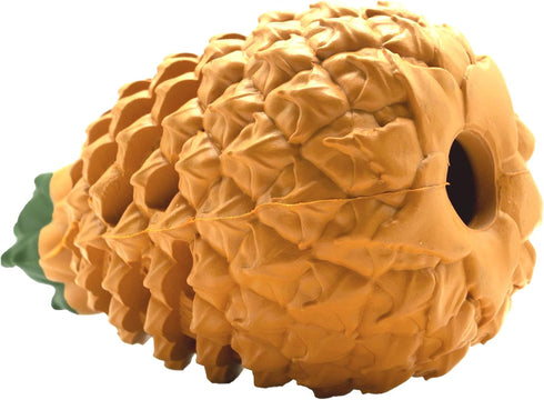 Herm Sprenger Pineapple Dog Chew Toy for Aggressive Chewers, Large Natural Rubber Dental Treat Dispenser