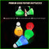 LED Badminton Shuttlecocks, Colourful Lighting Birdies, Plastic Nylon Shuttlecock, Glow in The Dark Birdie Balls (4/5/6