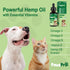 Hemp Oil for Dogs and Cats - Helps with Anxiety, Pain, Stress, Sleep, Arthritis Relief, Fast Results (2 Pack)