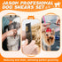 JASON Dog Grooming Scissors Set, Professional 6 in 1 Kit - 6.5" Thinning, 7" Straight, Curved Shears