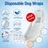 48pcs Pet Soft Disposable Male Dog Wraps - Dog Diapers for Male Dogs, Puppy Diapers Small