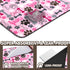 2PC 36"x24" Reusable Potty Pads for Dog-Washable Pee Pads for Floors/Couch/Bed and Crates-with Pink Dogs Paw Pattern