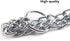 Dog Chain Collar, Iron Metal Double Chain Row Neck Leash Gear for Small Medium Large Dogs, 45cm