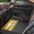 glozaic Large Dog Car Seat Integrated Hard-Back, Durable Waterproof Rear Seat Extension Pad Features Dual mesh Windows