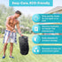 Wizcave Reusable Boat Trash Can - Portable Leakproof Garbage Can with Clips for 10-13 Gal Bags - Classic Black