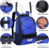 Youth Baseball Backpack Bag with Shoes Compartment, Bat Holder & Fence Hook for Softball & T-Ball Gear