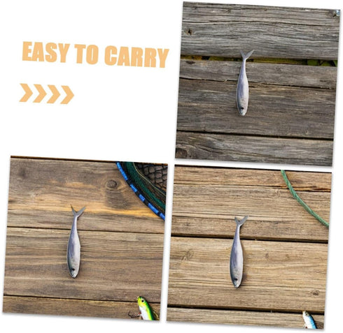 3D Swimming Levemolo Soft Fishing Lures Pair Reusable Sinking Soft Plastic Bionic Bait for Sea and Freshwater Fishing