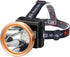 Superbright LED Rechargeable Headlamp, High Power Waterproof Headlight with 2 Light Modes for Hunting Fishing Hiking