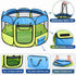 Pet Life All-Terrain Lightweight Wired Folding Collapsible Pet Playpen, Travel Cat and Dog Playpen with Zippered