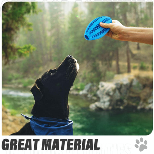 2 Pack Dogs Teething Chew Balls, Interactive Puzzle Toys for Clean Teeth and Training (1 Blue + 1 Green)