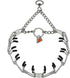 Herm Sprenger Stainless Steel Dog Collar with Swivel D-Ring, 3 Extra Links, for Small Medium Large Dogs