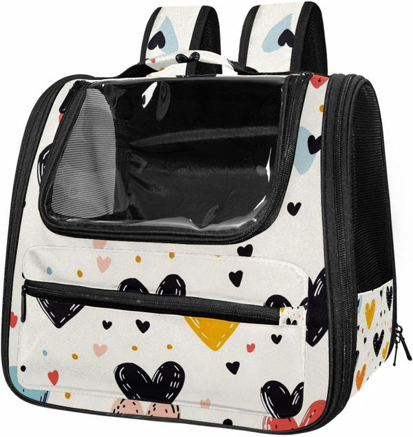 Seamless Baby Pattern with Hearts (2) Pet Travel Carrier | Ventilated Comfortable