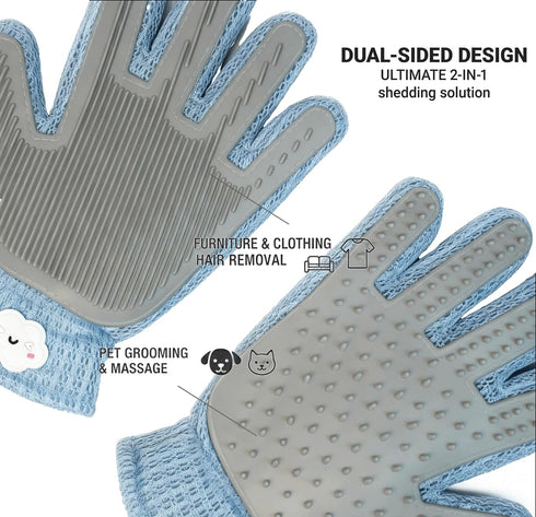Generic (1-Pack, MEUOMIW Pet Hair Remover Glove, Efficient Dog & Cat Grooming Glove, Deshedding Brush for Shedding