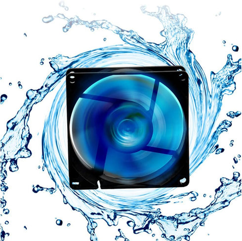 Aquarium Chiller, Fish Tank Cooling Fan System for Salt Fresh Water, 2 Variable Speed, Adjustable (1-Fan)