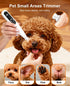 2026 Trimmer, 35dB Trimmer IREDOON New Pet Precision Low-Noise Dog Paw with LED Light, Safe Curved Ceramic Blade