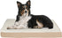 PETMAKER Orthopedic Dog Bed, 2-Layer Memory Foam, Machine Washable Sherpa Top Cover, 36x27 for Large Dogs