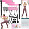 Pilates Bar Kit with Resistance Bands, Multifunctional Yoga Pilates Bar for Home Gym Workouts