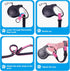 PetBonus Short Dog Leash, Reflective Design with Adjustable Soft Padded Handle for Retractable Leash, Pink 1 Pack