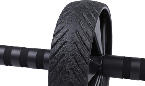 HolaHatha Compact Exercise Fitness Ab Roller Wheel Equipment with Handles for Home Gym and Core Building Workout