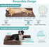 Orthopedic Dog Bed for Large Dogs - Washable Sofa Bed with Supportive Foam, Waterproof Lining, Brown (42" L x 30" W)