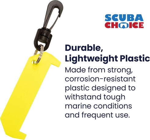 3.25" Scuba Choice Plastic Lobster Gauge w/Clip