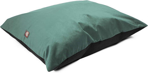 Majestic Pet Rectangle Medium Dog Bed, Washable Non-Slip Comfy Pet Bed, Dog Crate Bed, 35 x 28 Inch, Velvet Turquoise