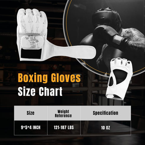 Flexzion MMA Gloves - Fingerless Boxing Gloves for Men Women and Teen Youth, UFC Grappling Krav Maga Kickboxing